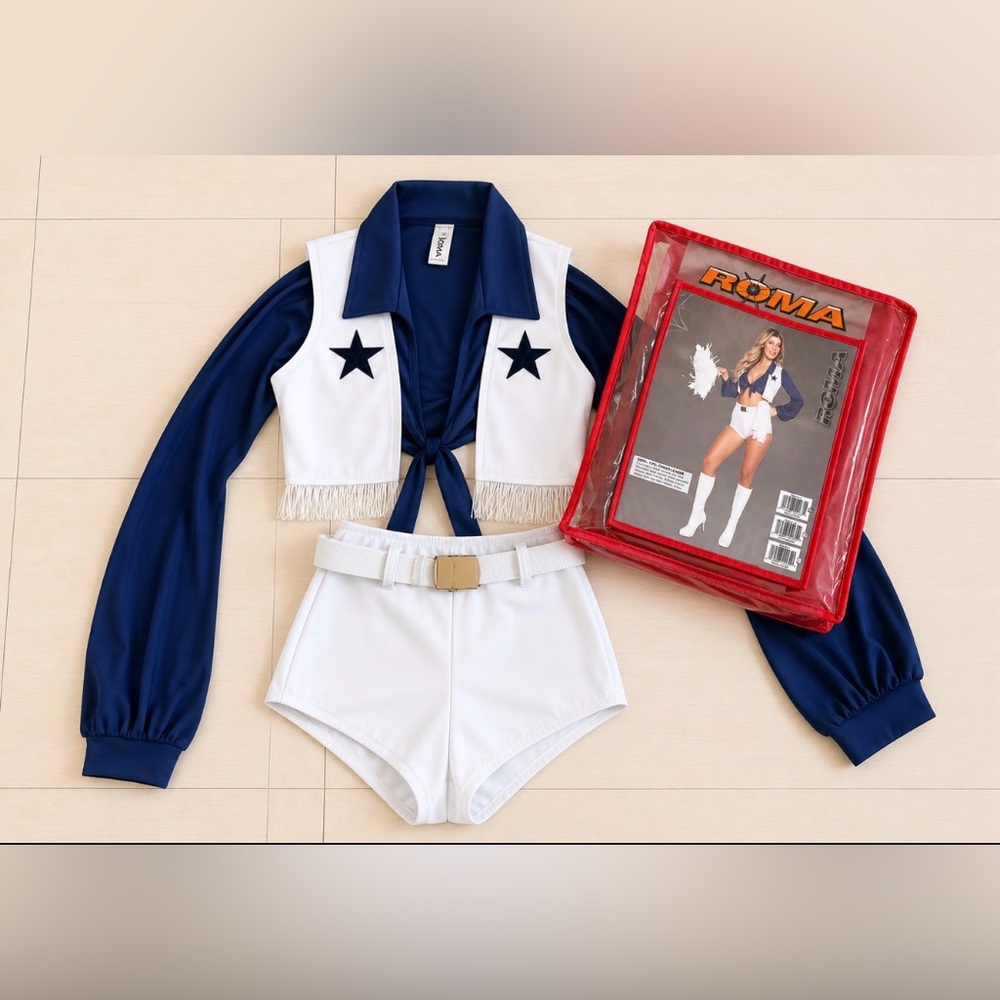 DALLAS COWBOY CHEERLEADER Costume-Size Small - Picture 1 of 5